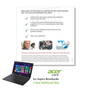 Acer Aspire Notebook Additional 1 Year Mail-In Service