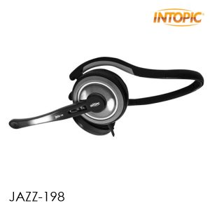 Intopic Jazz – 198 Premium Wrap-around Headphone Mic Headset
